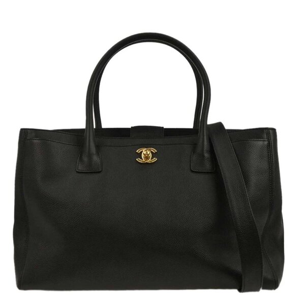 Chanel Black Calfskin Executive Cerf Tote Handbag - Picture 1 of 10